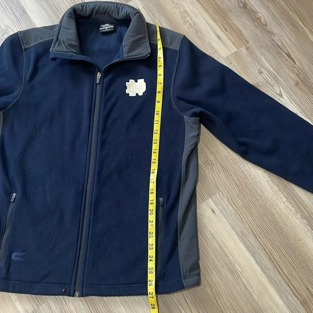Notre Dame Fighting Irish Colosseum full zip jacket Logo Navy Men’s size M - Picture 8 of 13